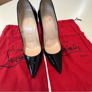 Christian Louboutin Red and Black Heels